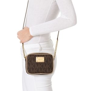 Michael Kors Jet Set Crossbody Logo Monogram